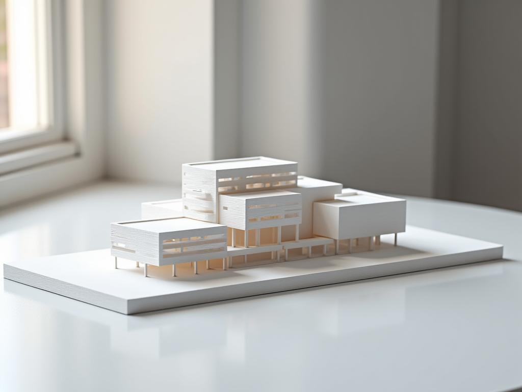 Architekturmodell für Bauprojekt Präsentation